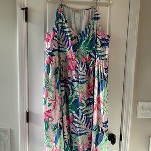 Loft floral cotton dress, XXL
